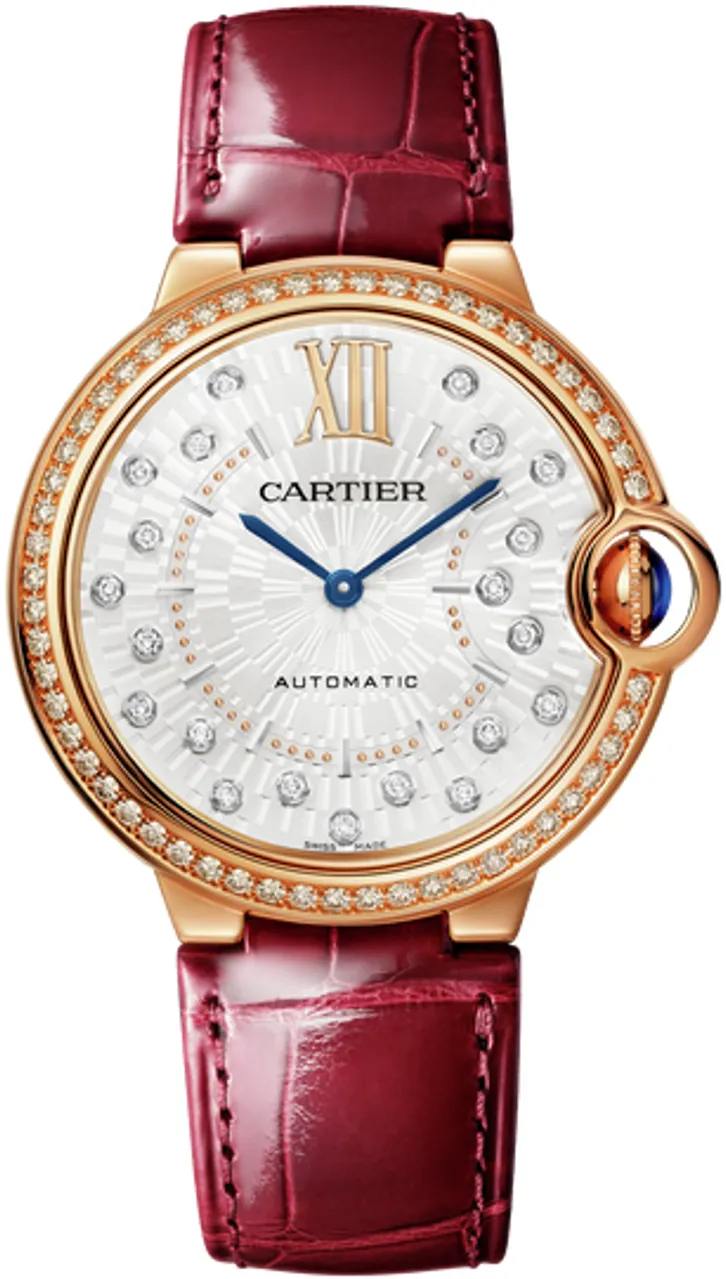 Cartier Ballon Bleu de Cartier WJBB0081 36mm Rose gold and 18k rose gold Silver