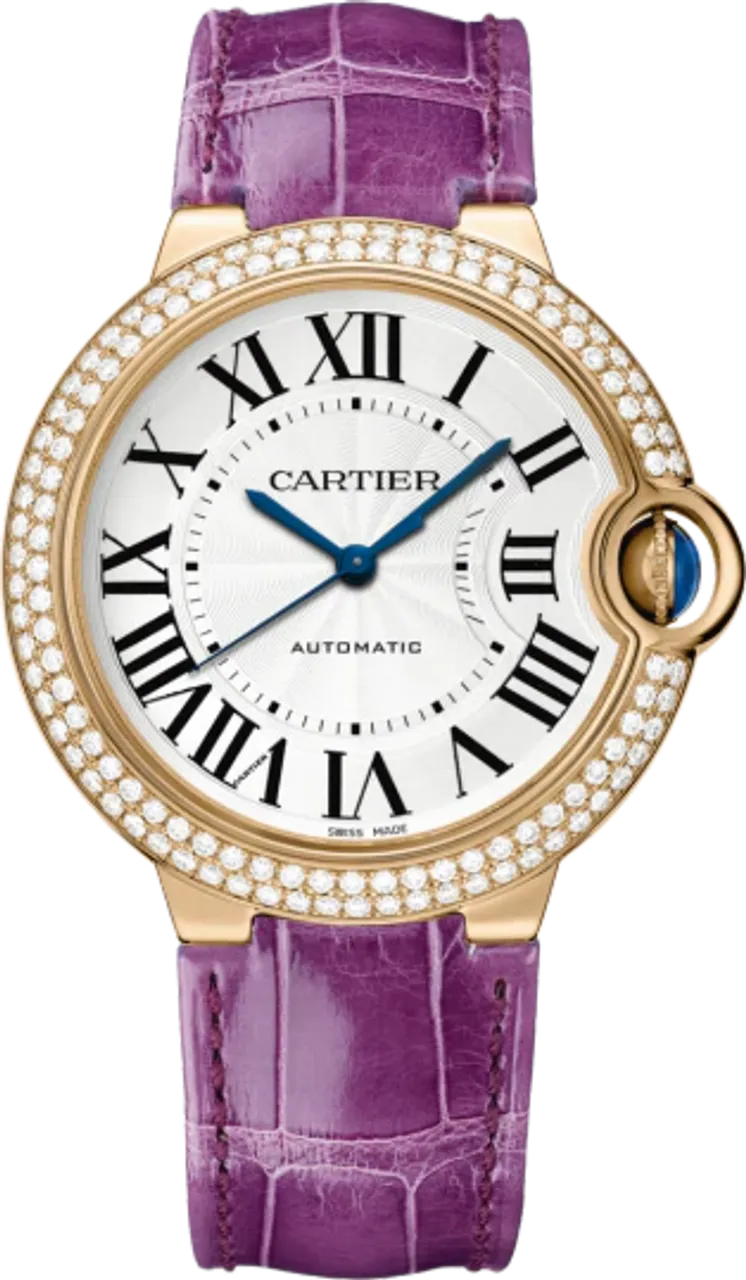 Cartier Ballon Bleu WJBB0050 36mm Rose gold and 18k rose gold White