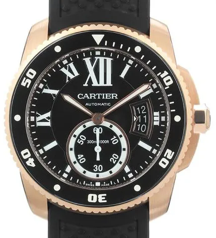 Cartier Calibre de Cartier W7100052 42mm Rose gold Black