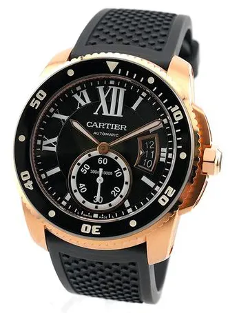 Cartier Calibre de Cartier W7100052 42mm Rose gold Black 1