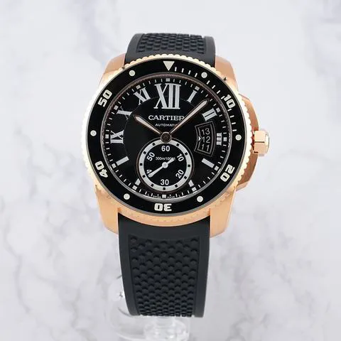 Cartier Calibre de Cartier W7100052 42mm Rose gold Black 2