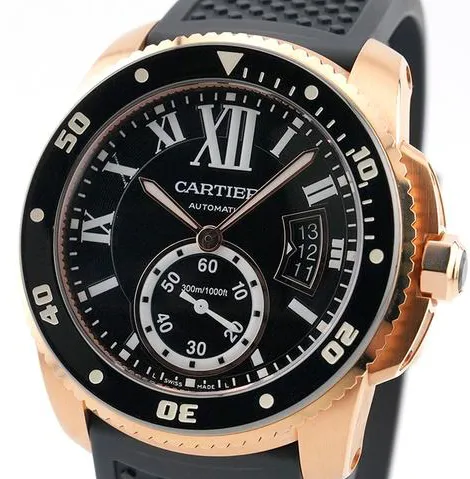 Cartier Calibre de Cartier W7100052 42mm Rose gold Black 5