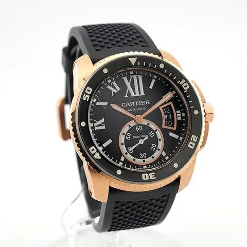 Cartier Calibre de Cartier W7100052 42mm Rose gold Black 9