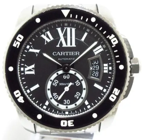 Cartier Calibre de Cartier W7100057 48mm Silver Black