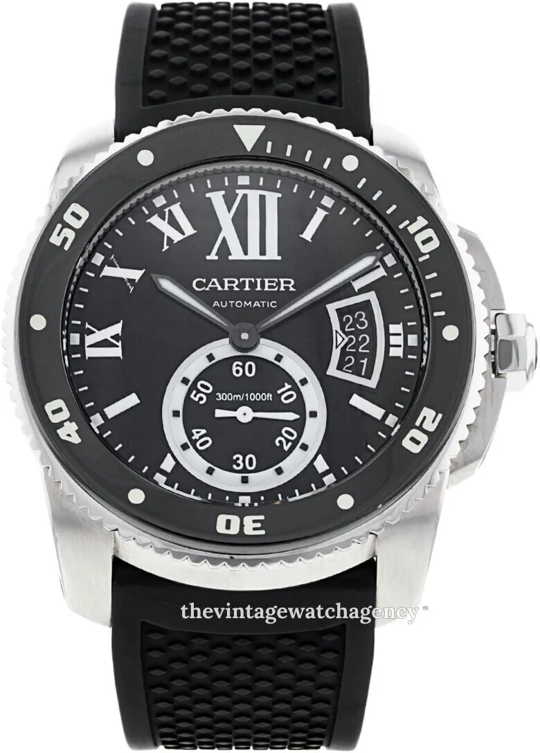 Cartier Calibre de Cartier WSCA0006 42mm Stainless steel Black