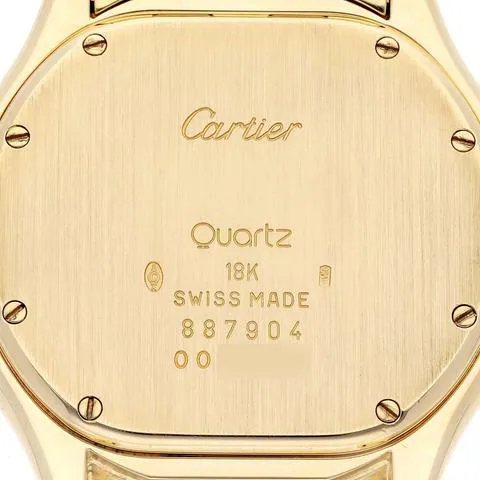 Cartier Cougar 887904 33mm Yellow gold Silver 8