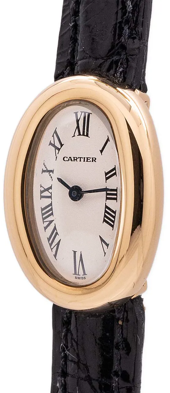 Cartier Mini Baignoire 1960 18mm 18K YG White 1