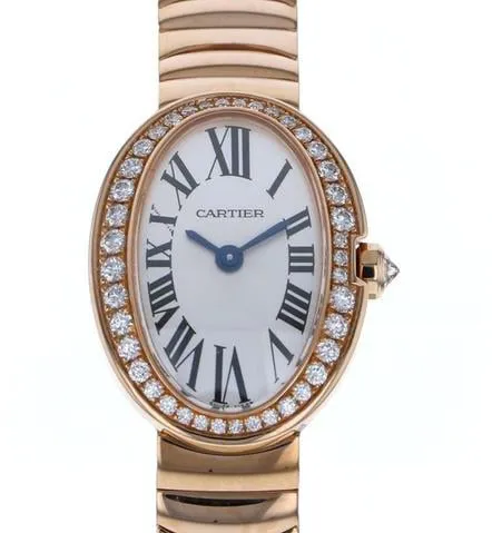 Cartier Mini Baignoire WB520026 25.5mm Rose gold Silver