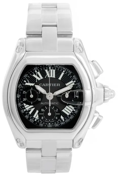 Cartier Roadster W62007X6 48mm Stainless steel Black