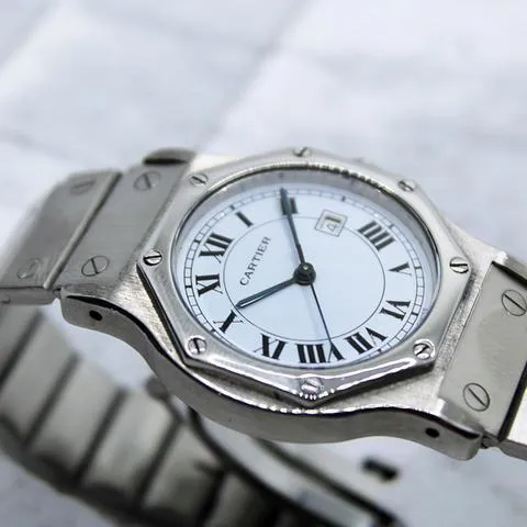 Cartier Santos 2965 30mm Stainless steel White 1