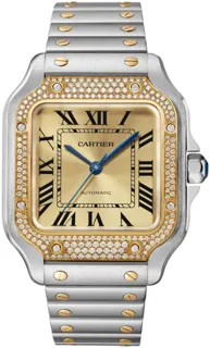 Cartier Santos de Cartier W3SA0007 Stainless steel Champagne