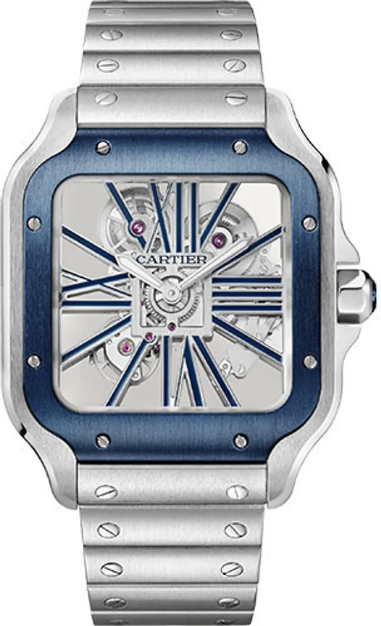 Cartier Santos de Cartier WHSA0026 40mm Stainless steel Skeletonized