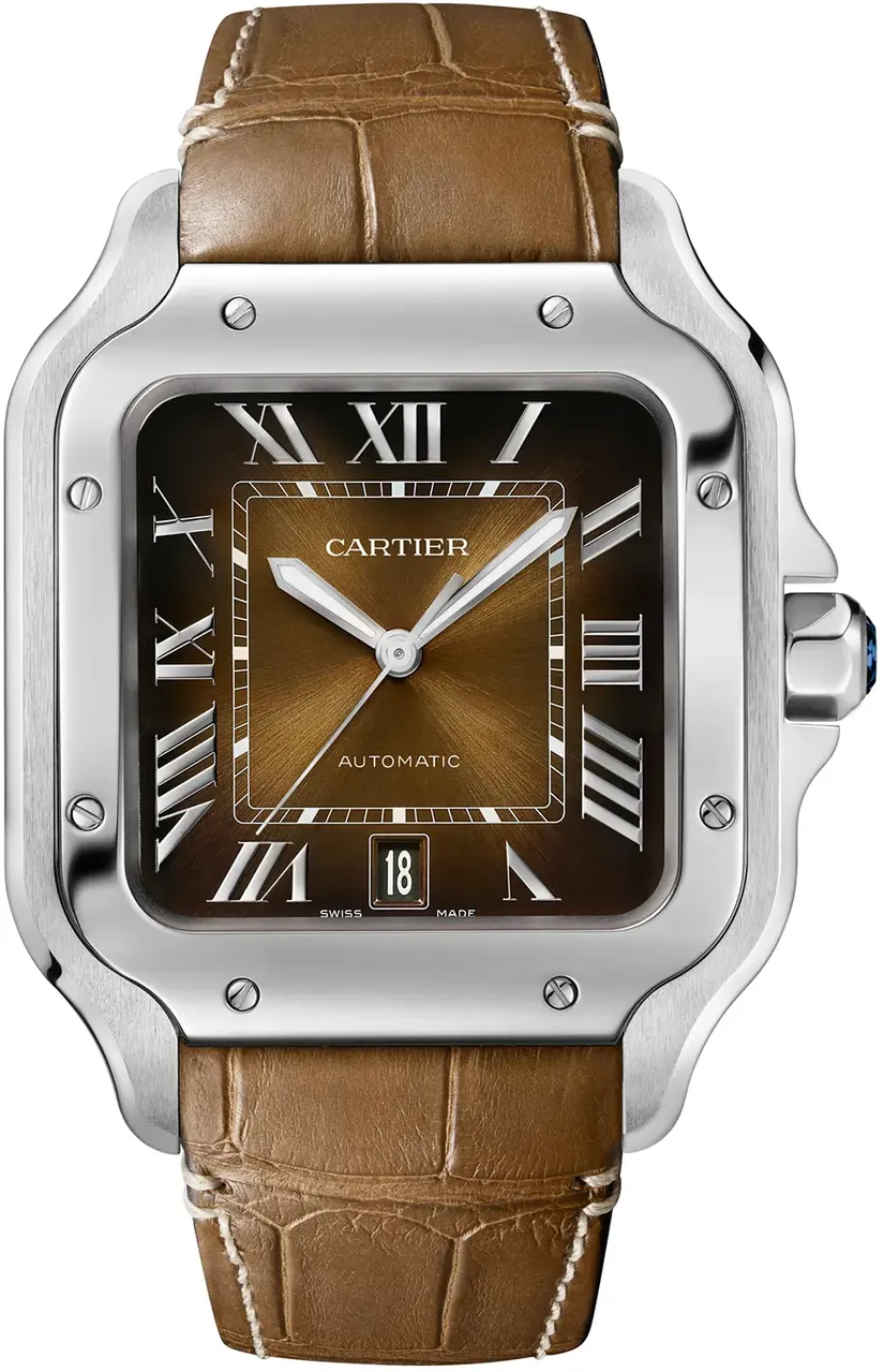 Cartier Santos de Cartier WSSA0064 40mm Stainless steel Brown