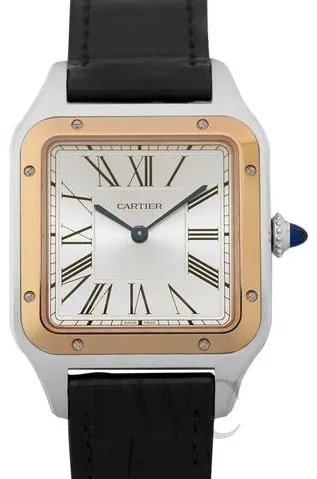 Cartier Santos Dumont W2SA0011 43.5mm Yellow gold and Stainless steel Silver