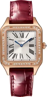 Cartier Santos Dumont WJSA0017 Rose gold Silver