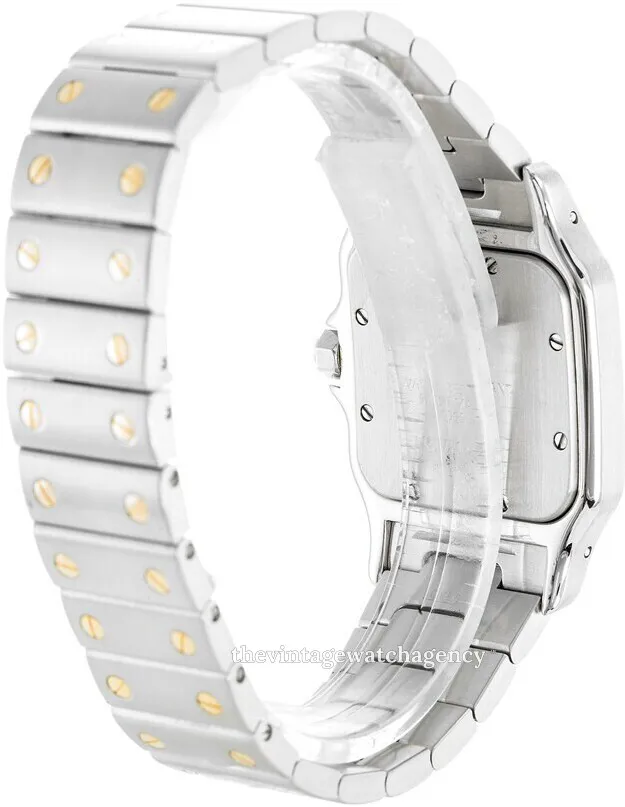 Cartier Santos W20011C4 18 carat yellow gold steel White 2