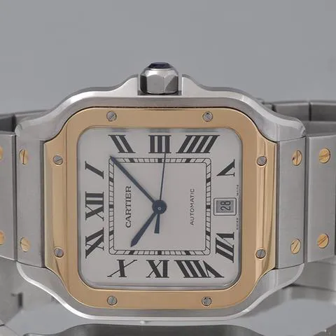 Cartier Santos W2SA0009 47.5mm Yellow gold and Stainless steel Silver 4