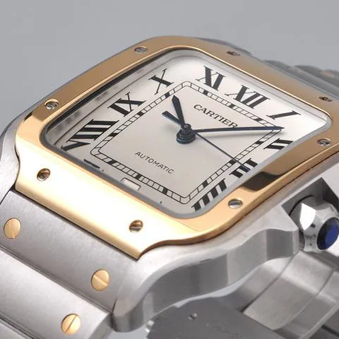 Cartier Santos W2SA0009 47.5mm Yellow gold and Stainless steel Silver 5