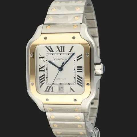 Cartier Santos W2SA0009 40mm Yellow gold and Stainless steel Silver