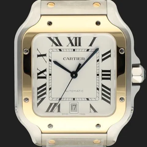 Cartier Santos W2SA0009 40mm Yellow gold and Stainless steel Silver 1