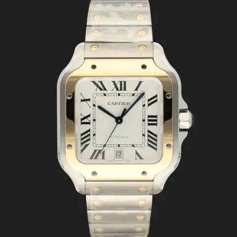 Cartier Santos W2SA0009 40mm Yellow gold and Stainless steel Silver 2