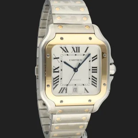 Cartier Santos W2SA0009 40mm Yellow gold and Stainless steel Silver 3