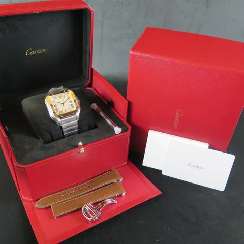 Cartier Santos W2SA0009 40mm Yellow gold and Stainless steel Silver 7