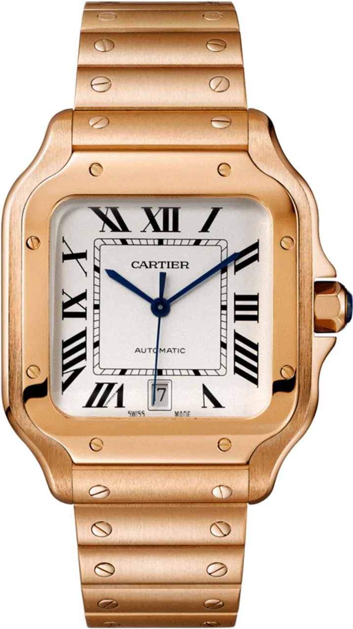 Cartier Santos WGSA0018 40mm Rose gold and 18k rose gold Silver