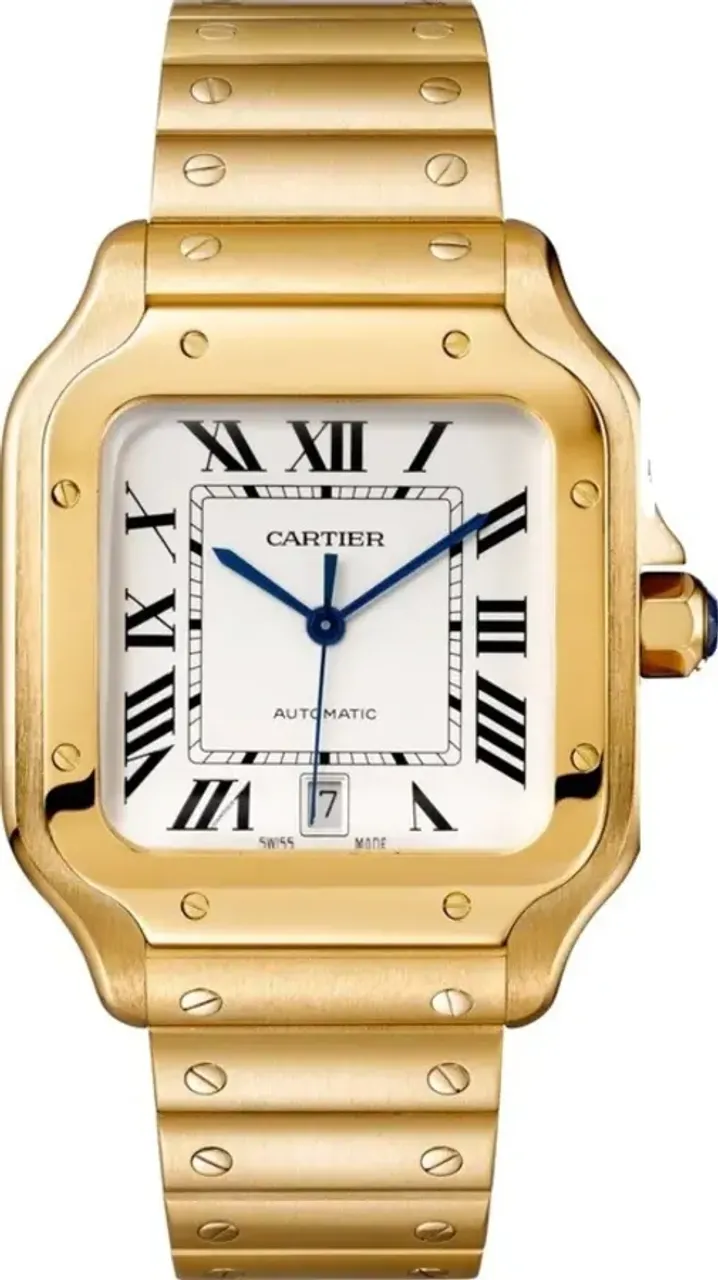 Cartier Santos WGSA0029 40mm Yellow gold and 18k yellow gold Silver