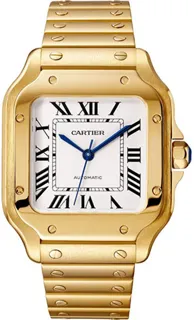 Cartier Santos WGSA0030 Yellow gold Silver