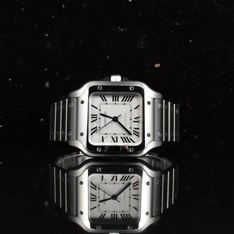 Cartier Santos WSSA0010 35mm Stainless steel White