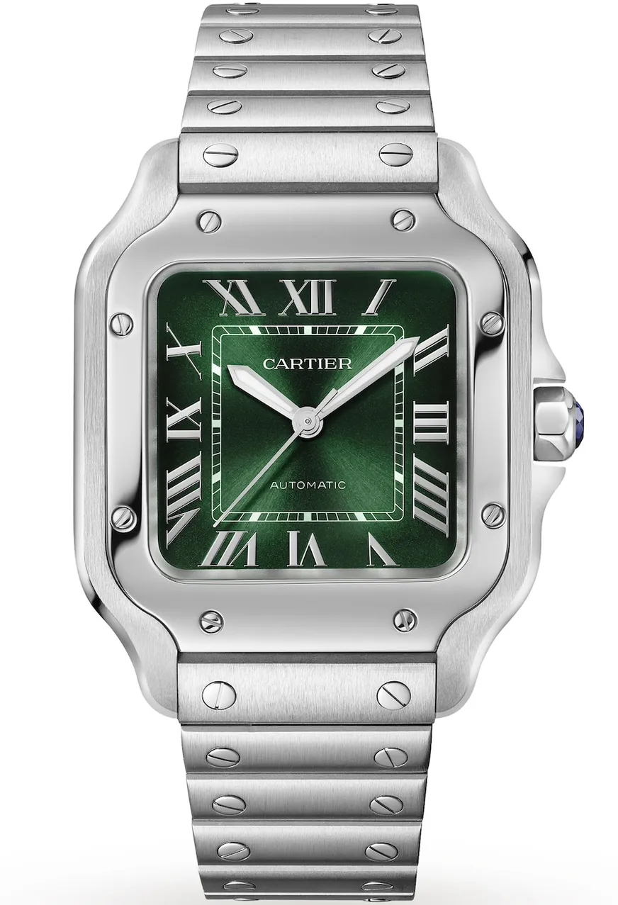 Cartier Santos WSSA0061 35mm Stainless steel Green