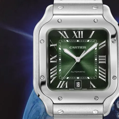 Cartier Santos WSSA0062 40mm Stainless steel Green