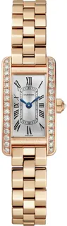 Cartier Tank Américaine WJTA0043 Rose gold Silver