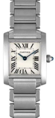 Cartier Tank Française W51008Q3/2384 20mm Stainless steel Champagne