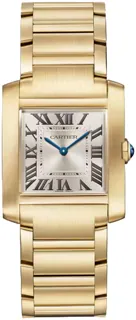 Cartier Tank Française WGTA0345 18k yellow gold Silver