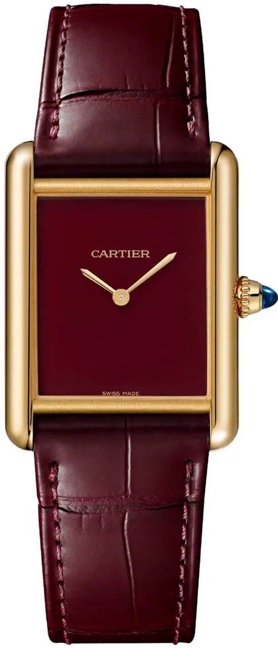 Cartier Tank Louis Cartier WGTA0190 33.5mm Yellow gold and 18k yellow gold Red