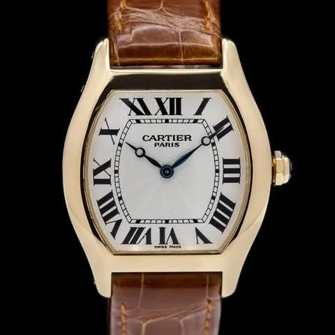 Cartier Tortue 2496C 34mm Yellow gold Guilloché