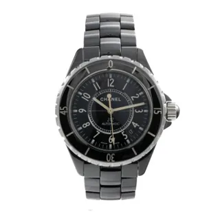 Chanel J12 H0685 Ceramic and Stainless steel Black