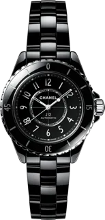 Chanel J12 H5696 Black ceramic Black