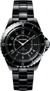 Chanel J12 H5697 Black ceramic Black