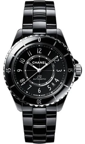 Chanel J12 H5697 38mm Black ceramic Black