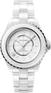 Chanel J12 H6186 White ceramic White