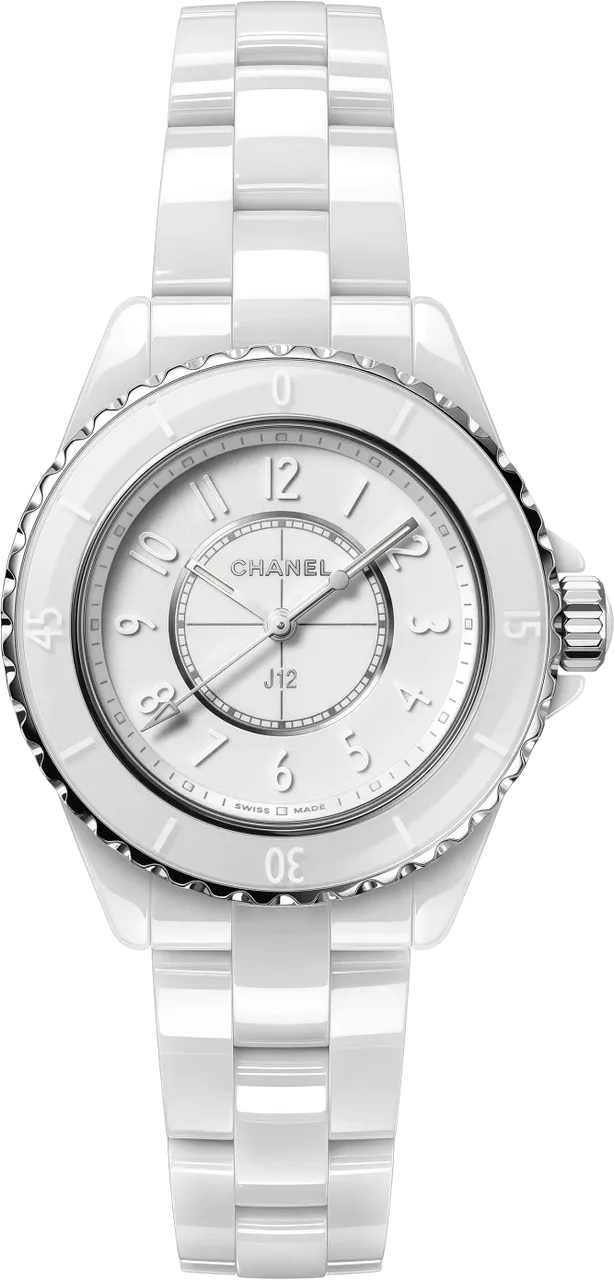 Chanel J12 H6345 33mm White ceramic White