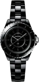 Chanel J12 H6346 Black ceramic Black