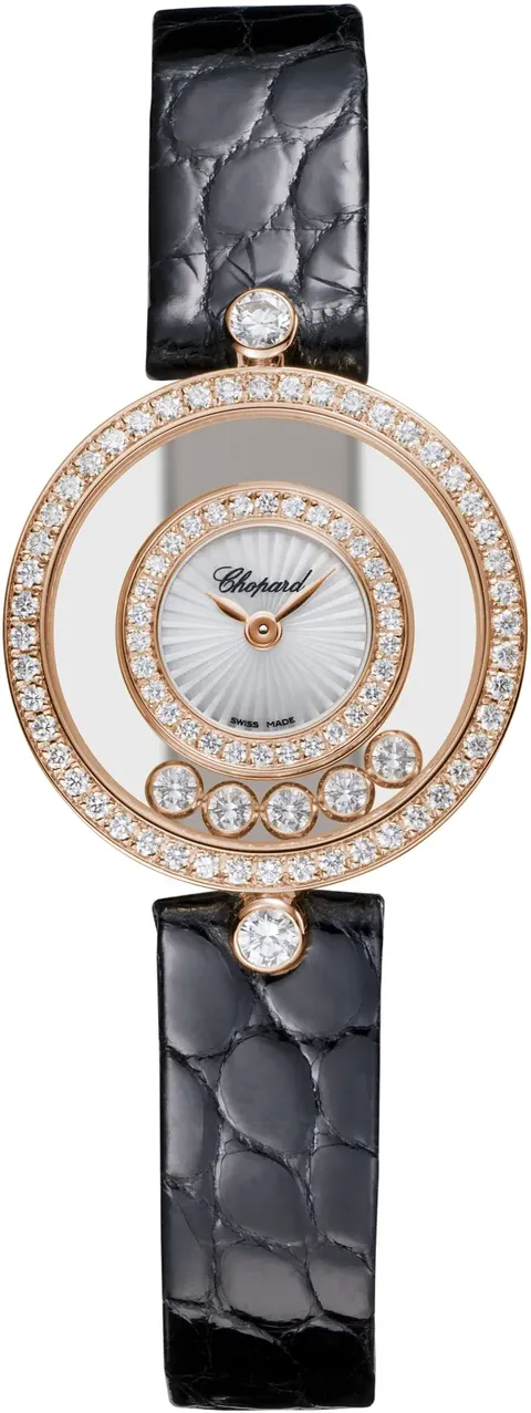 Chopard Happy Diamonds 203957-5214 26mm Rose gold and Diamond and 18k rose gold