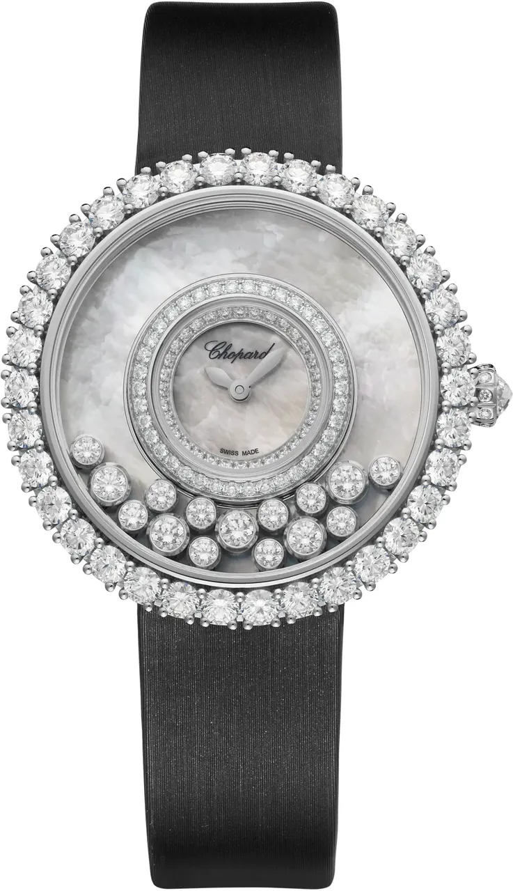 Chopard Happy Diamonds 204445-1001 38mm White gold and 18k white gold and Diamond