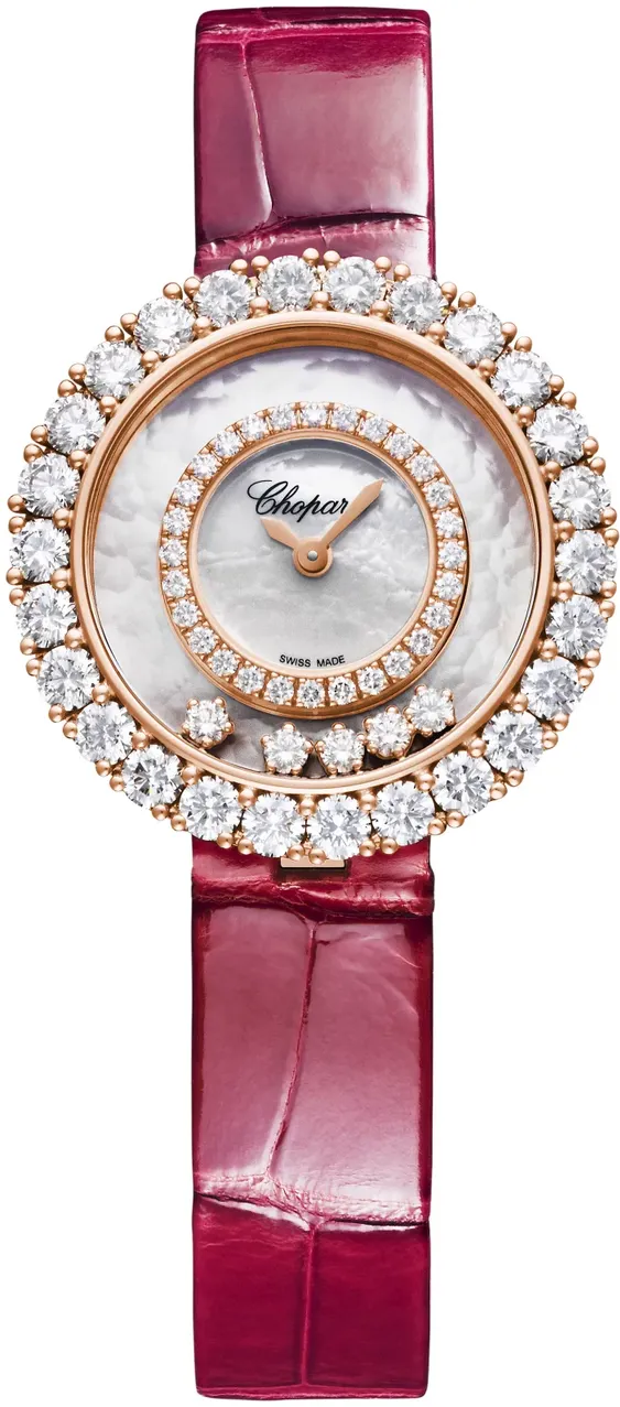 Chopard Happy Diamonds 205369-5001 29mm Rose gold and Diamond and 18k rose gold