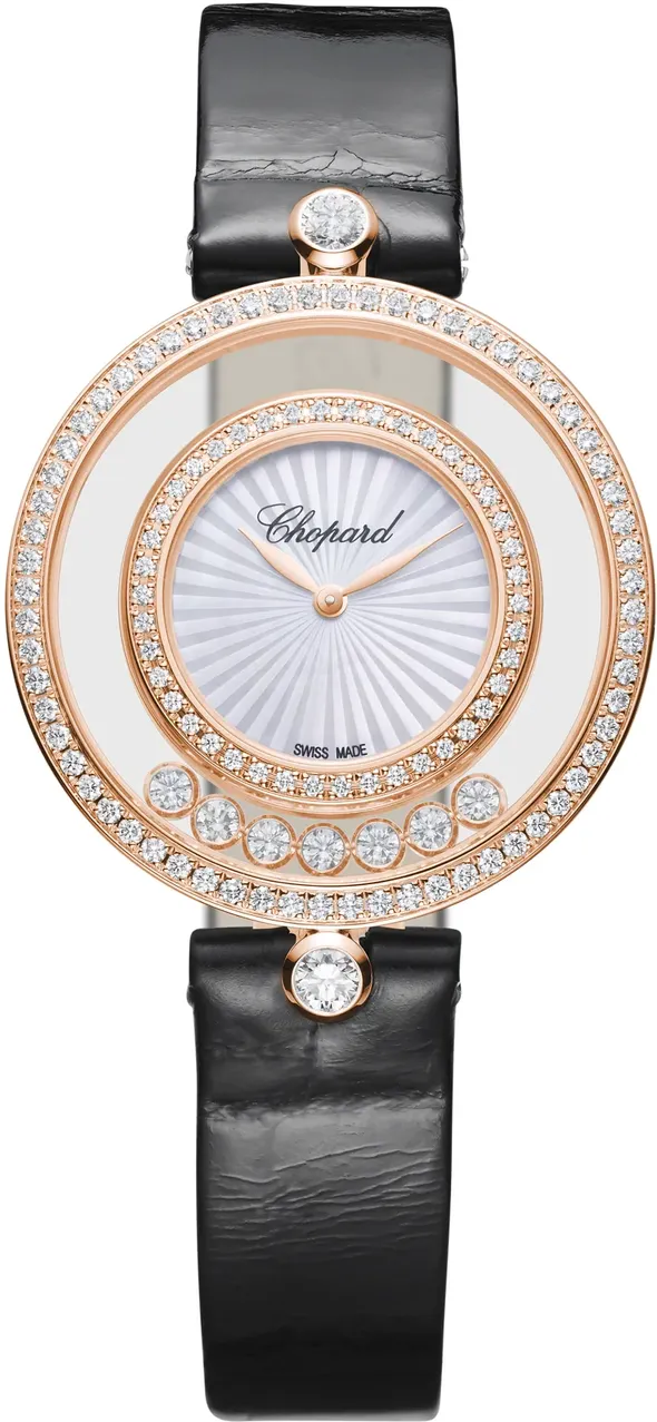 Chopard Happy Diamonds 209426-5201 32mm Rose gold and Diamond and 18k rose gold