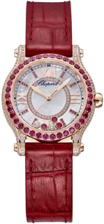 Chopard Happy Sport 274302-5005 Rose gold White